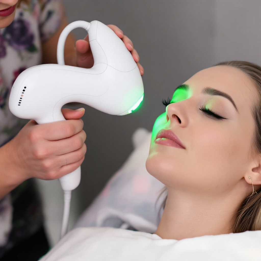 Benefits of green light therapy for your face