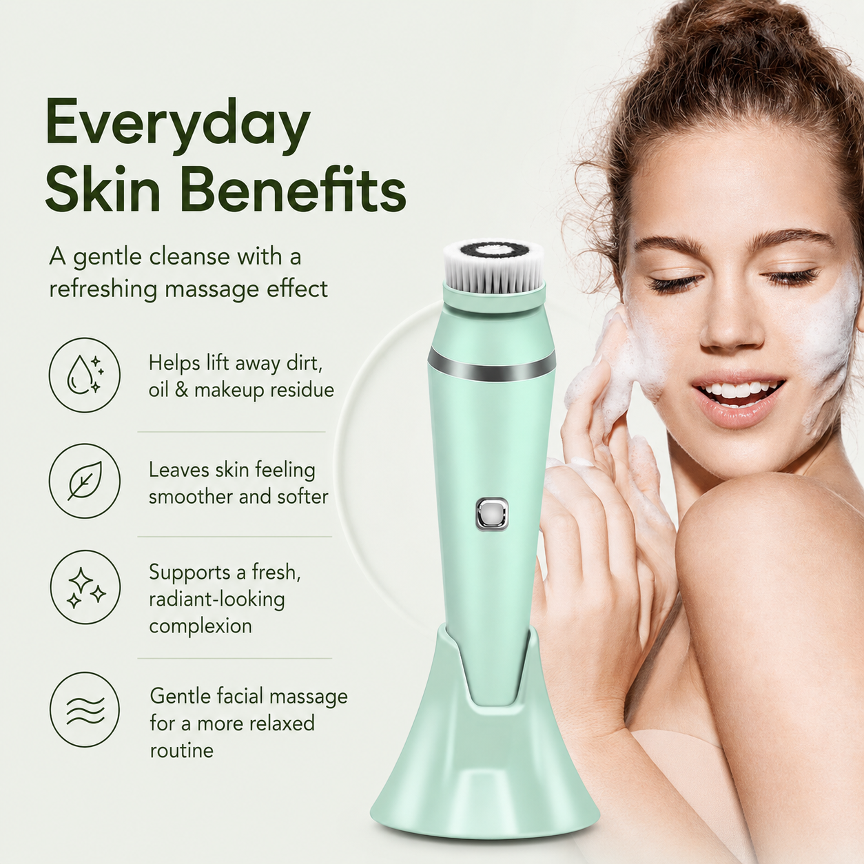 Cleaning massager