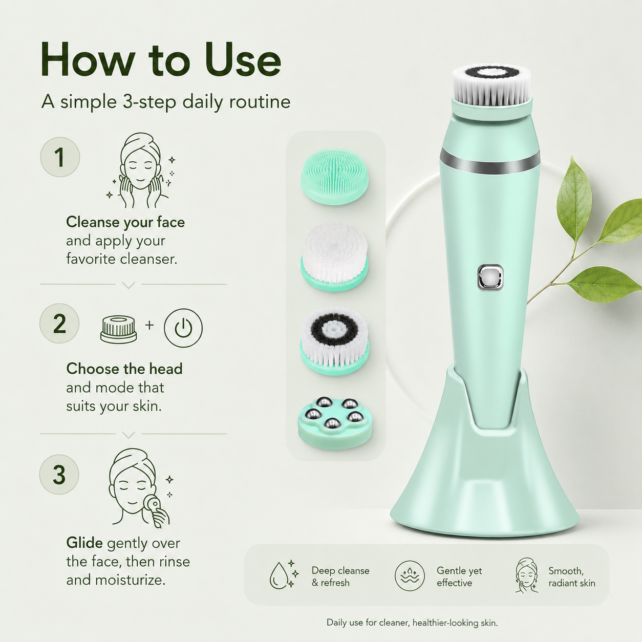 Cleaning massager