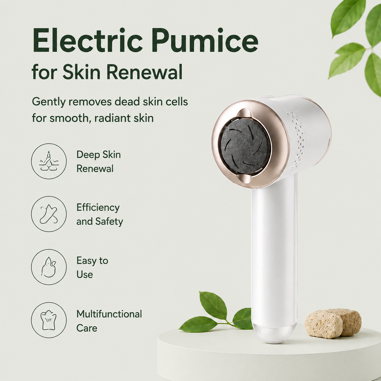 Electric Pumice for Skin Renewal