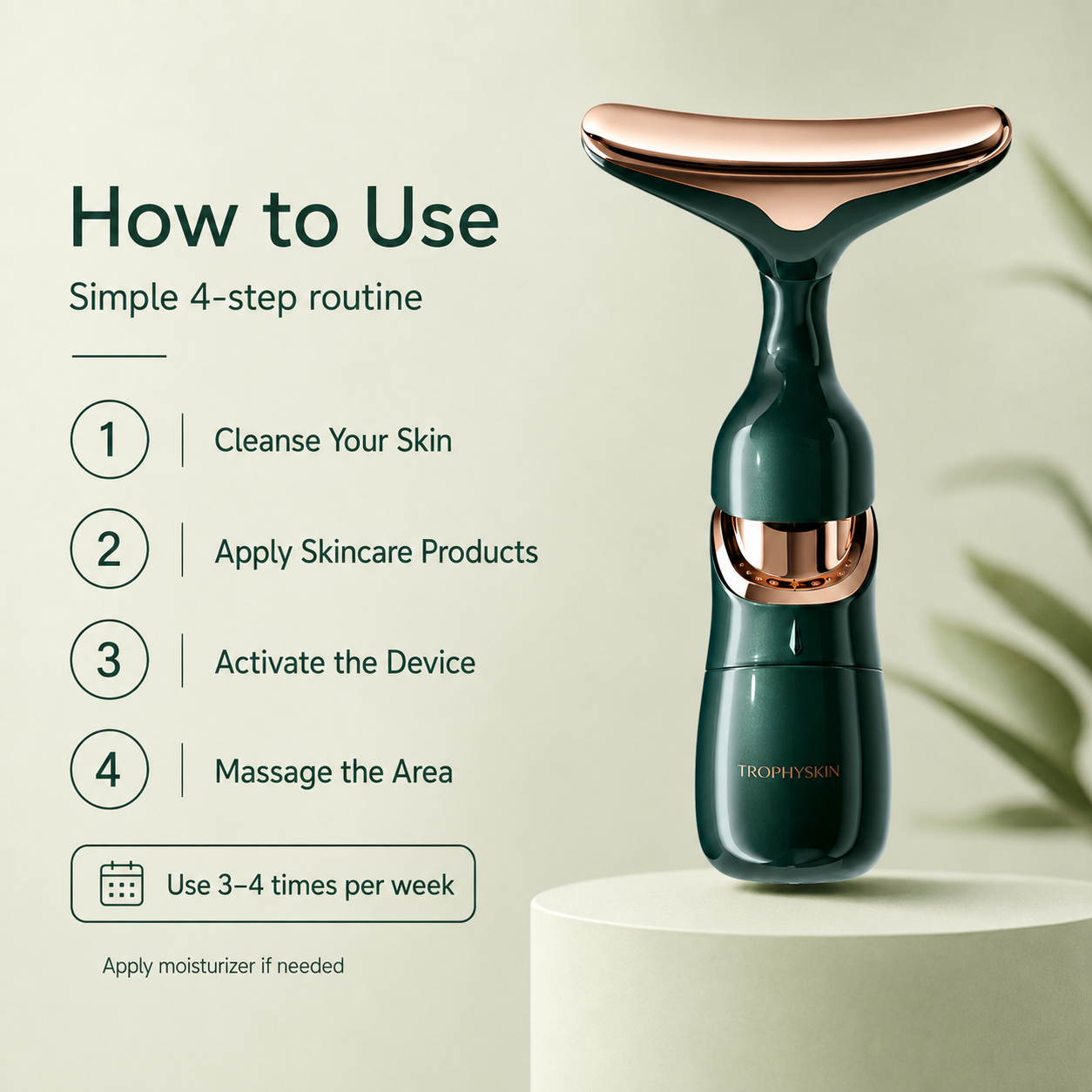 TrophySkin LiftMD – 4D Multifunctional Facial Lifting & Essence Infusion Device